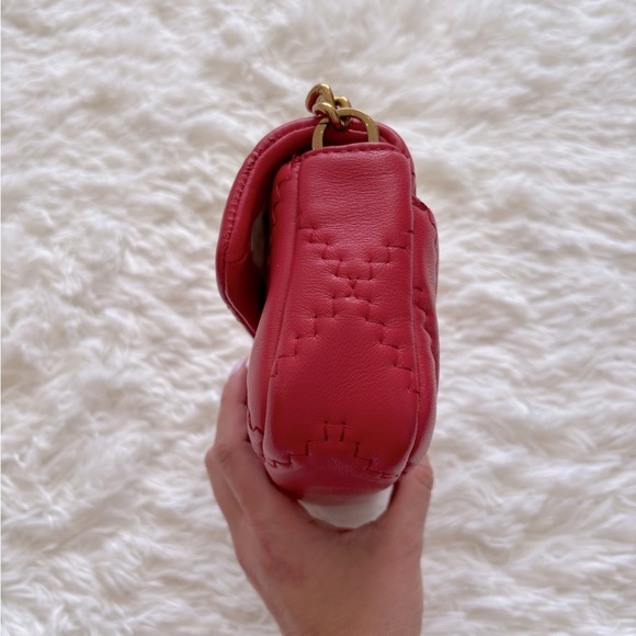 🤍 Red Quilted Leather Marc Jacobs Mini Bag - Picture 7 of 12